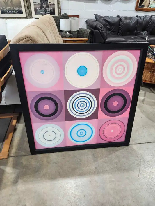 Framed Geometric Print 30x30