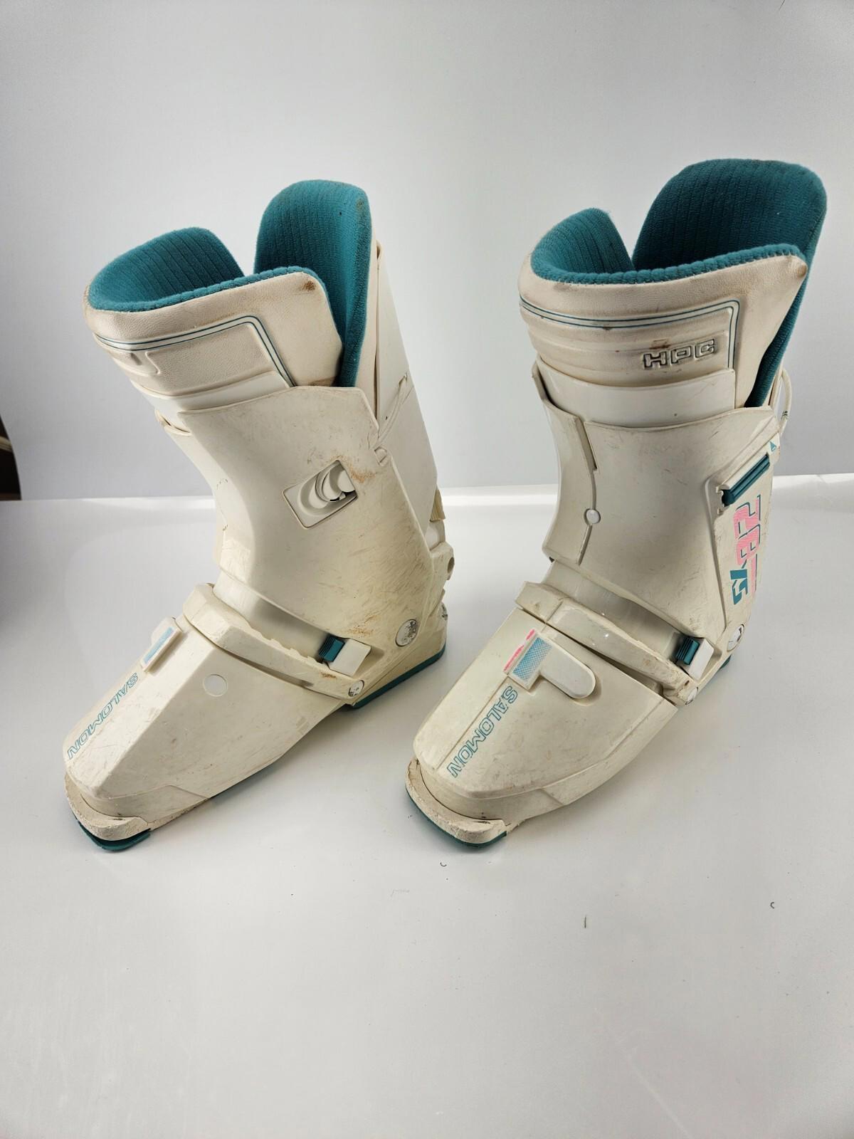 Bottes de snowboard vintage Salomon HPC SX82 pour femme, 310 mm