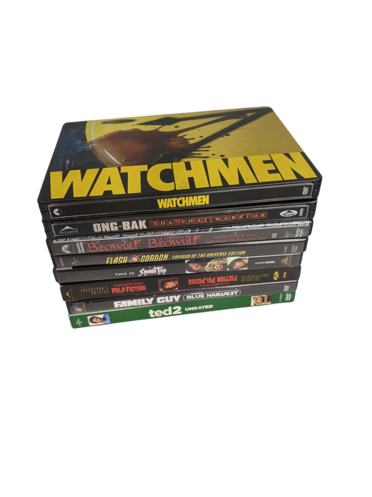 DVD Lot (Watchmen, Pulp Fiction, Family Guy, and More)