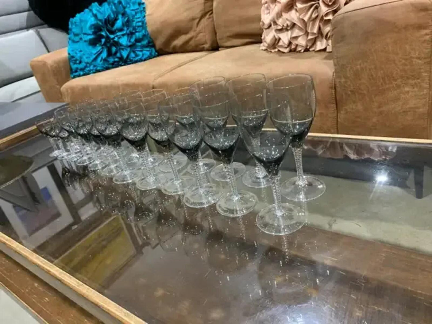 Smoke Grey Stemware Set (24 piece)