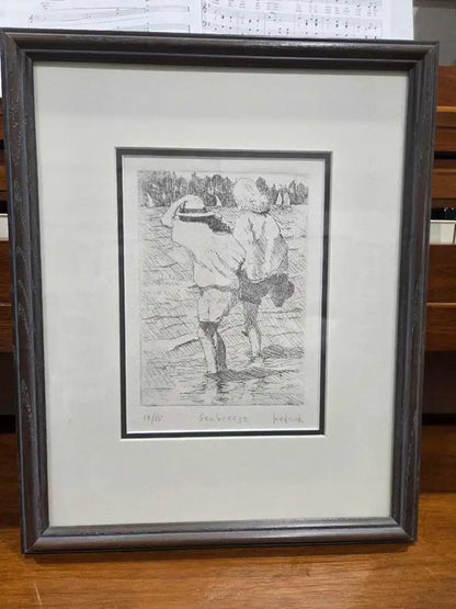 "Seabreeze" Etching Art by Canadian artist Ron Hedrick - 18/75