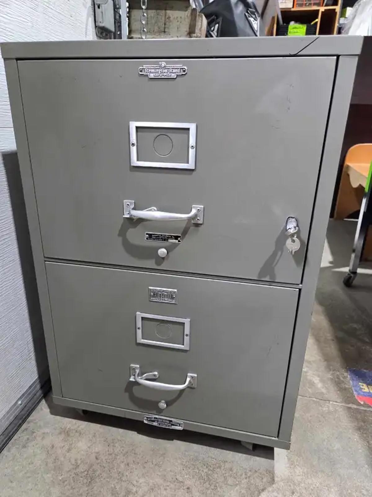 Remington Rand Fire Insulated File Cabinet