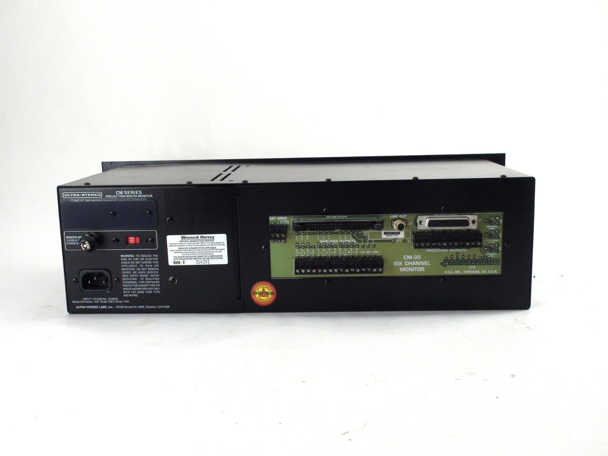 Ultra Stereo CM-35 Six Channel Projection Booth Monitor 15W
