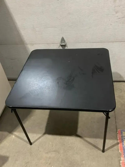 Black Padded Folding Table