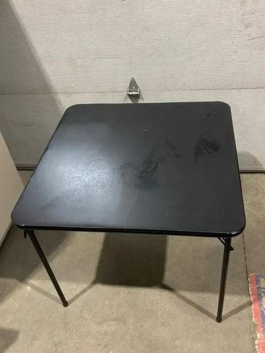 Black Padded Folding Table