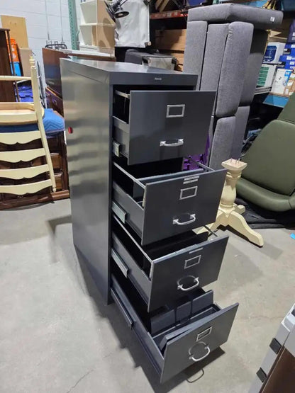 Cole Steel 4-drawer vertical filing cabinet