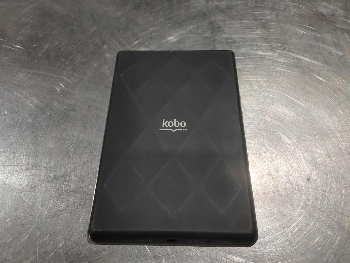 Bon état – Liseuse Kobo Vox modèle K080 noire + étui en cuir, non testée