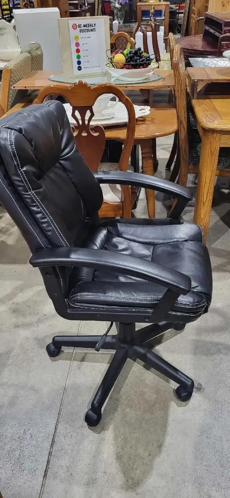 Black Manager's Office Chair - Adjustable