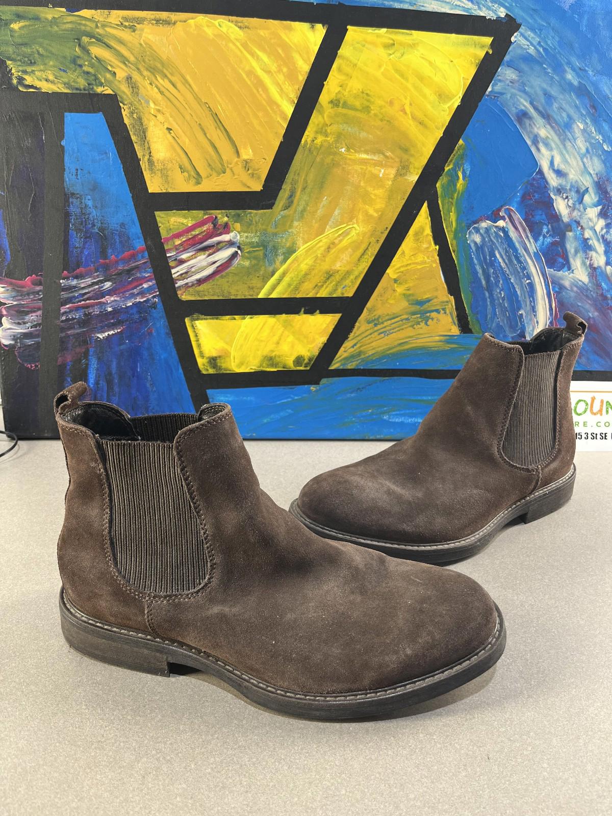 Luca Ferri Men’s Chelsea Boots (Brown, Size 11)