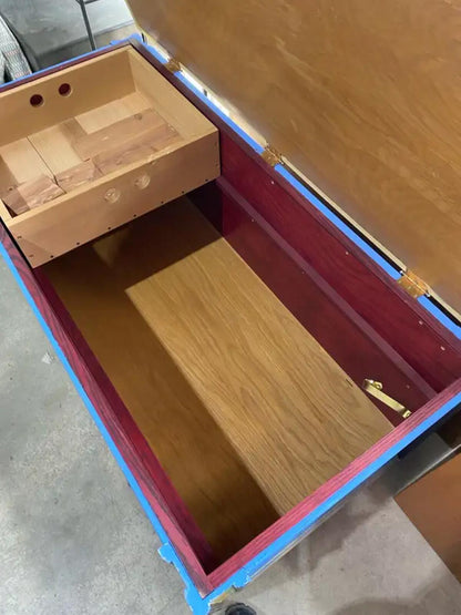 Floral Hand Painted Storage Chest