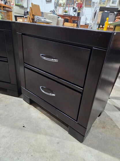 Dark Brown Nightstands Set of 2