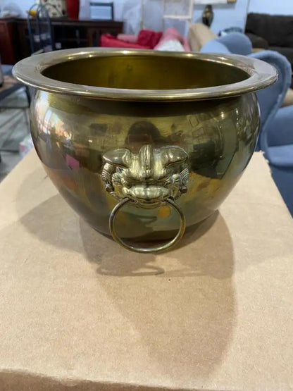 Lion Head Brass Bowl