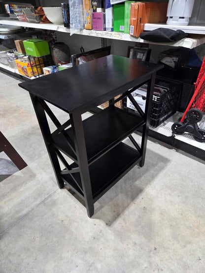 Pier 1 Imports Black 3-Tier Shelf Table