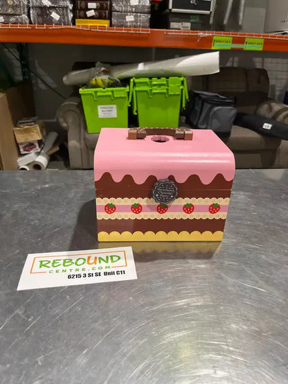 Wooden Cake Trinket Box
