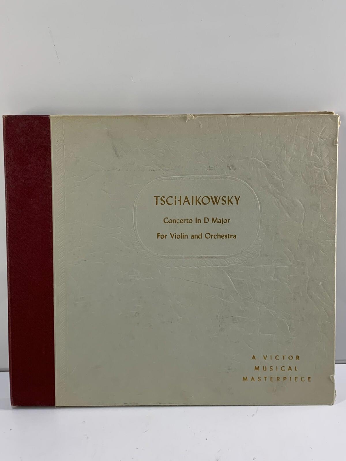 TSCHAÏKOVSKI D’ANTAN Concerto en ré majeur pour violon et orchestre, coffret de disques LP DM-356