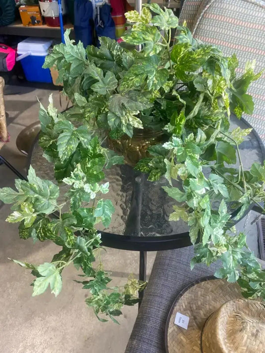 Brass Potted Artificial Plant