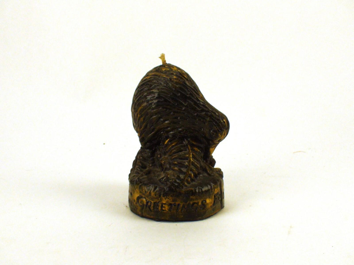 Kiwi Bird Candle W Engraved Text - Pablo Candles, Made In Wellington New Zealand