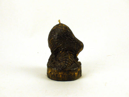 Kiwi Bird Candle W Engraved Text - Pablo Candles, Made In Wellington New Zealand