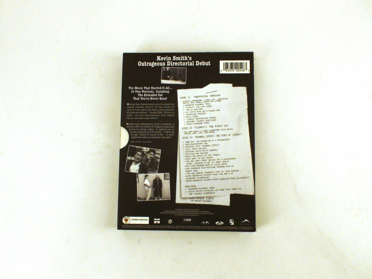 Clerks (DVD, 2004, coffret 3 disques, édition du 10e anniversaire)