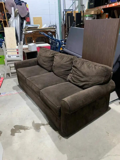 Brown Cordaroy La-Z-Boy Sofa