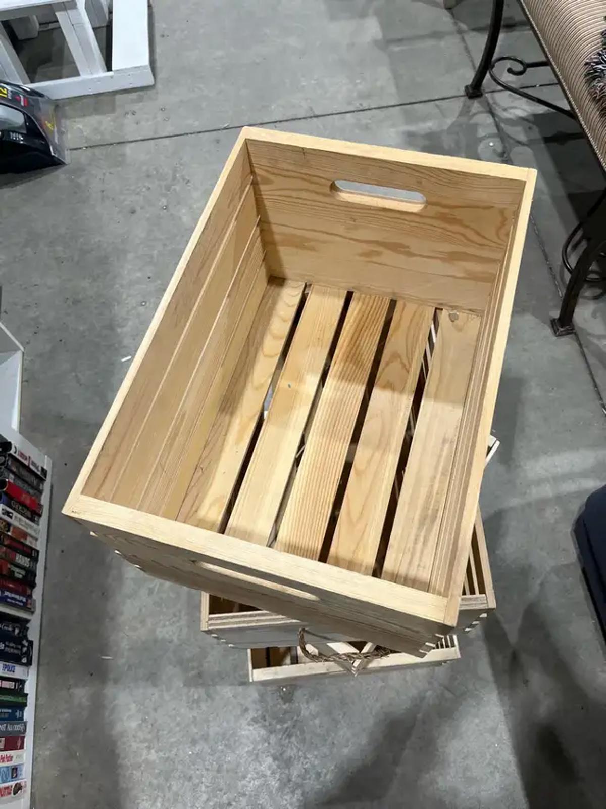 Wooden Crates - various sizes - multiple available - 4 Available