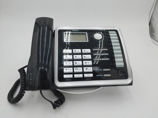 Good Condition RCA Landline Telephone Handset TC25214 Black Tested Working