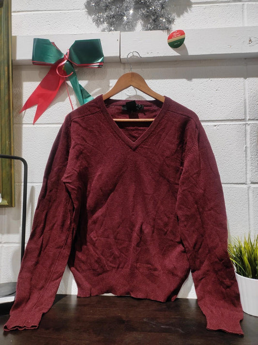 The Bay 100% Lambswool pullover Size- L Brown
