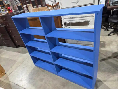 Large Blue Painted Bookcase