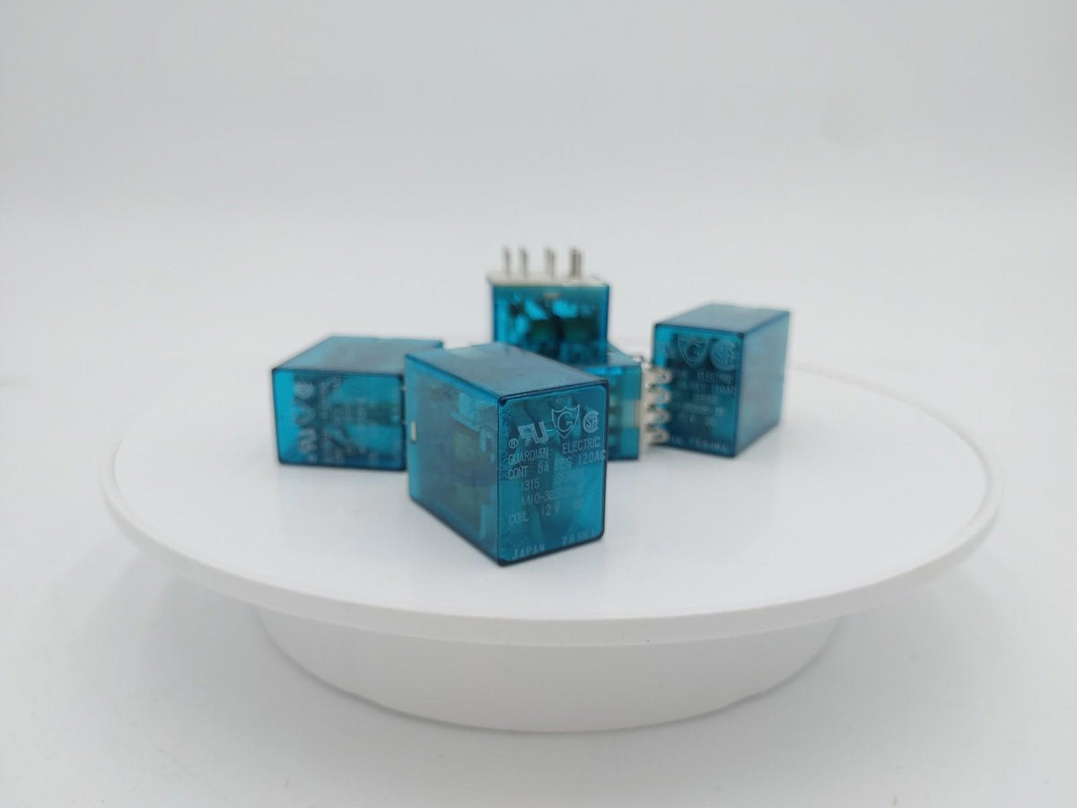 Bon état Lot de 5 relais à bobine bleue Guardian Electric série 1315 12V fonctionnels