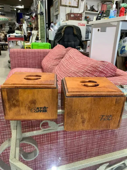 Wooden Tea and Coffee Boxes - set of 2