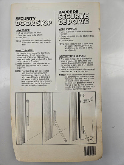 Home Security Door Stop Swing Bar Door