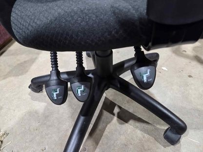 Black High Back Office Chair with Armrests