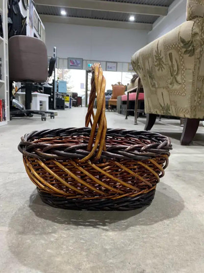 Vintage Wicker handled Basket