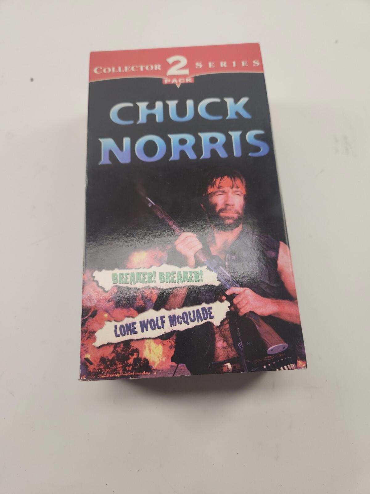 Chuck Norris VHS - 2 Pack: Unleash the Martial Arts Legend on Your Screen!