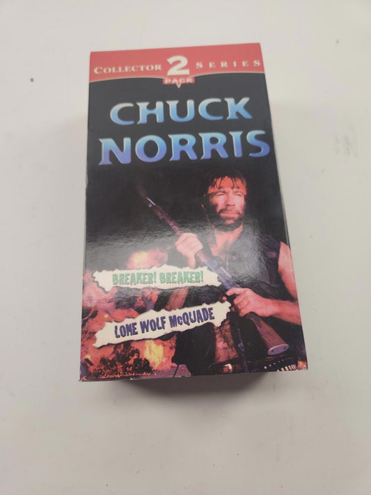 Chuck Norris VHS - 2 Pack: Unleash the Martial Arts Legend on Your Screen!