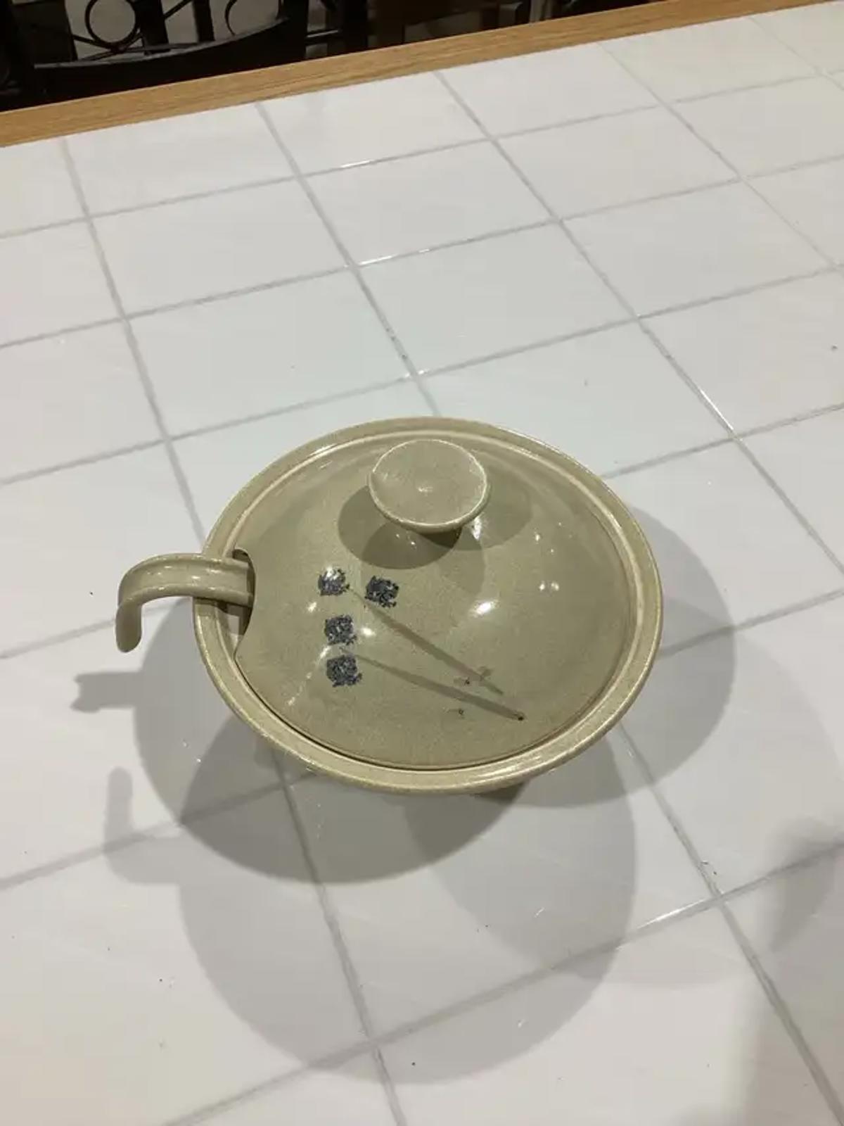 Asian inspired floral Soup Tureen