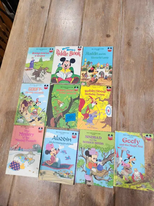 Disney Wonderful World of Reading Books - 1982