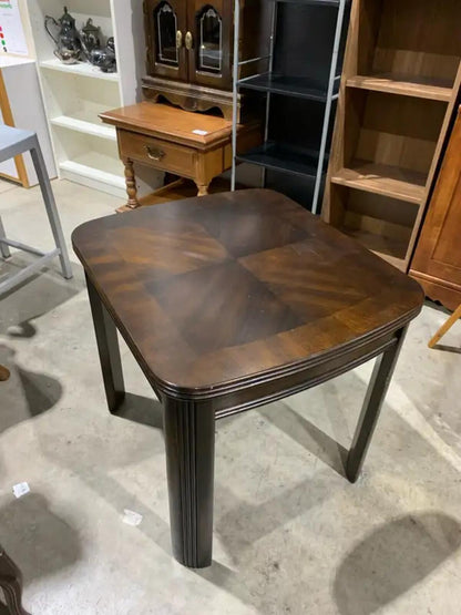 Sunburst Dark Wood End Tables - set of 2