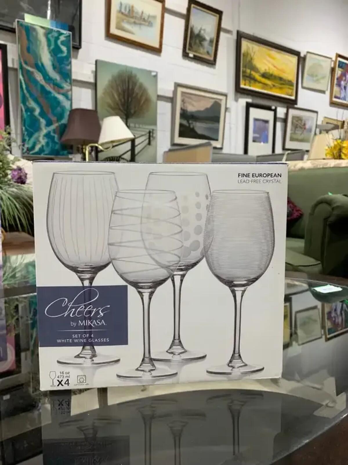 Mikasa Cheers Crystal Wine Glasses
