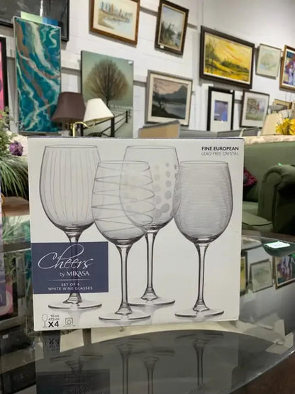 Mikasa Cheers Crystal Wine Glasses