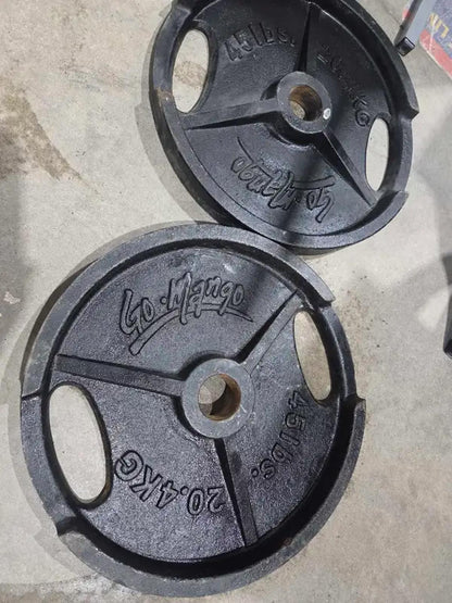 Go.Mango 45lb Weight Plates X2