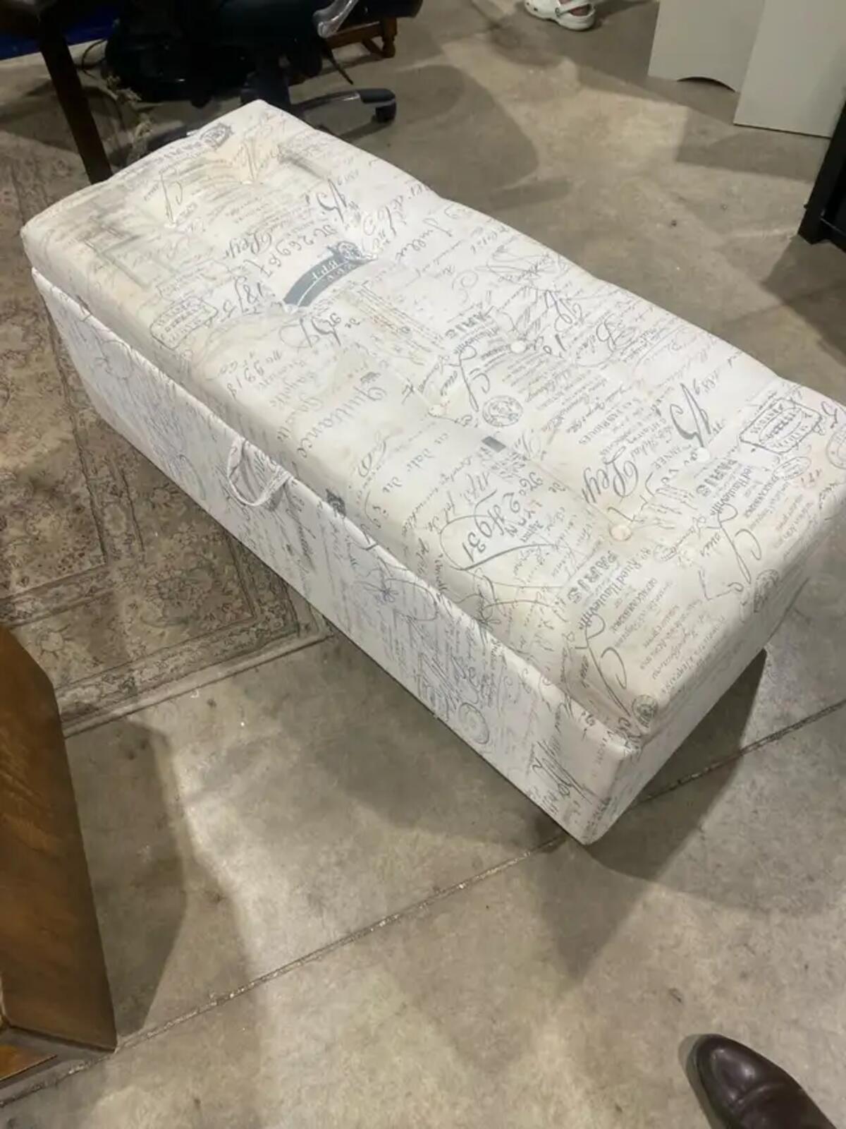 Large Storage Ottoman