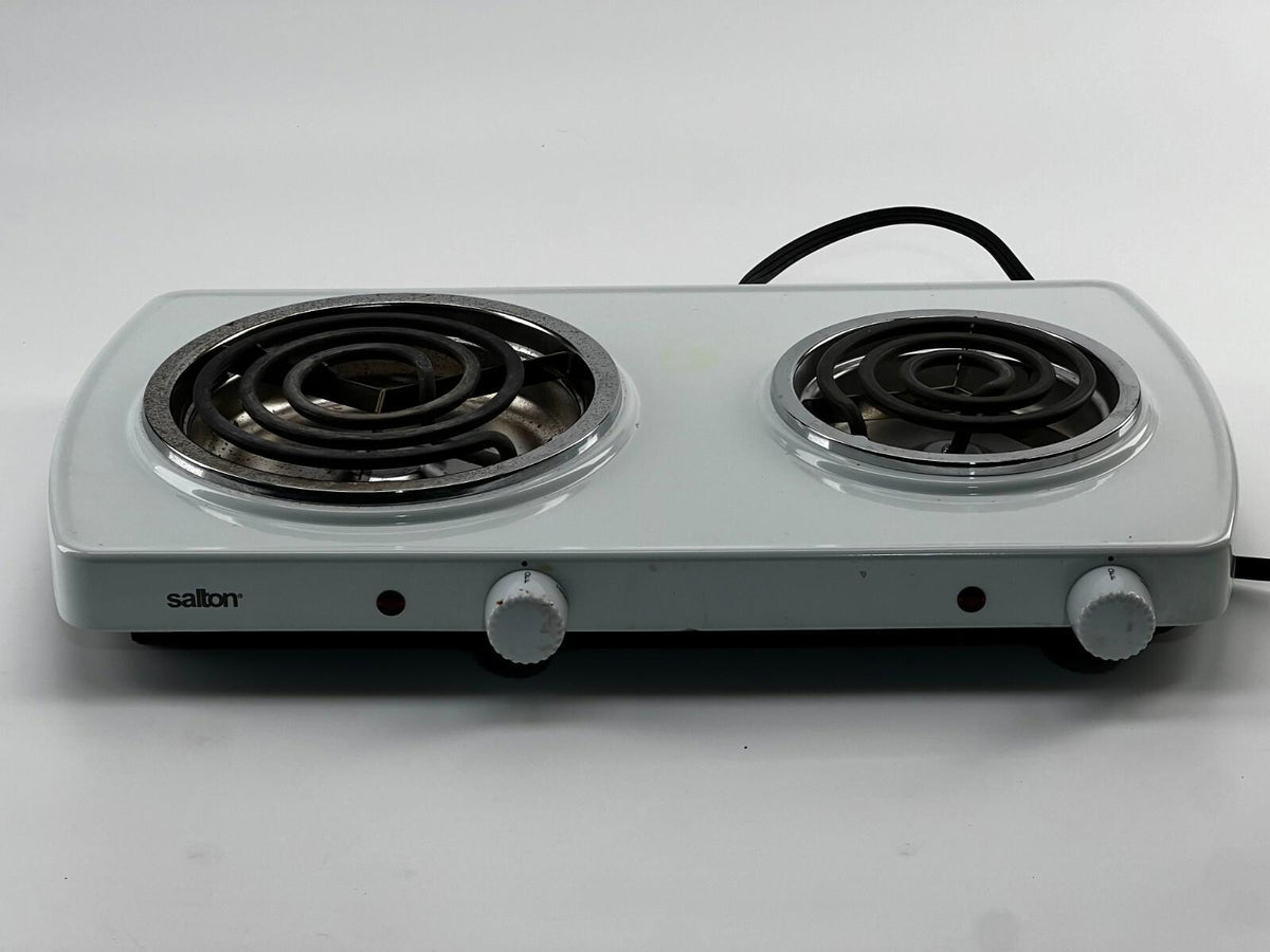 Salton Stainless Steel Portable Double Cooktop
