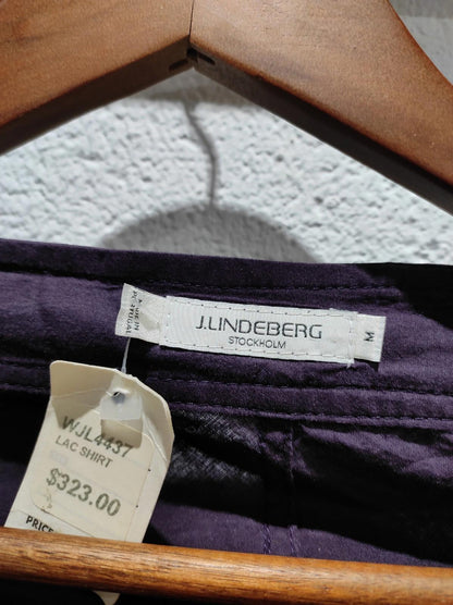 New with Tags | Women's Shirt | J. Lindeberg, Stockholm | M / Medium | Purple |