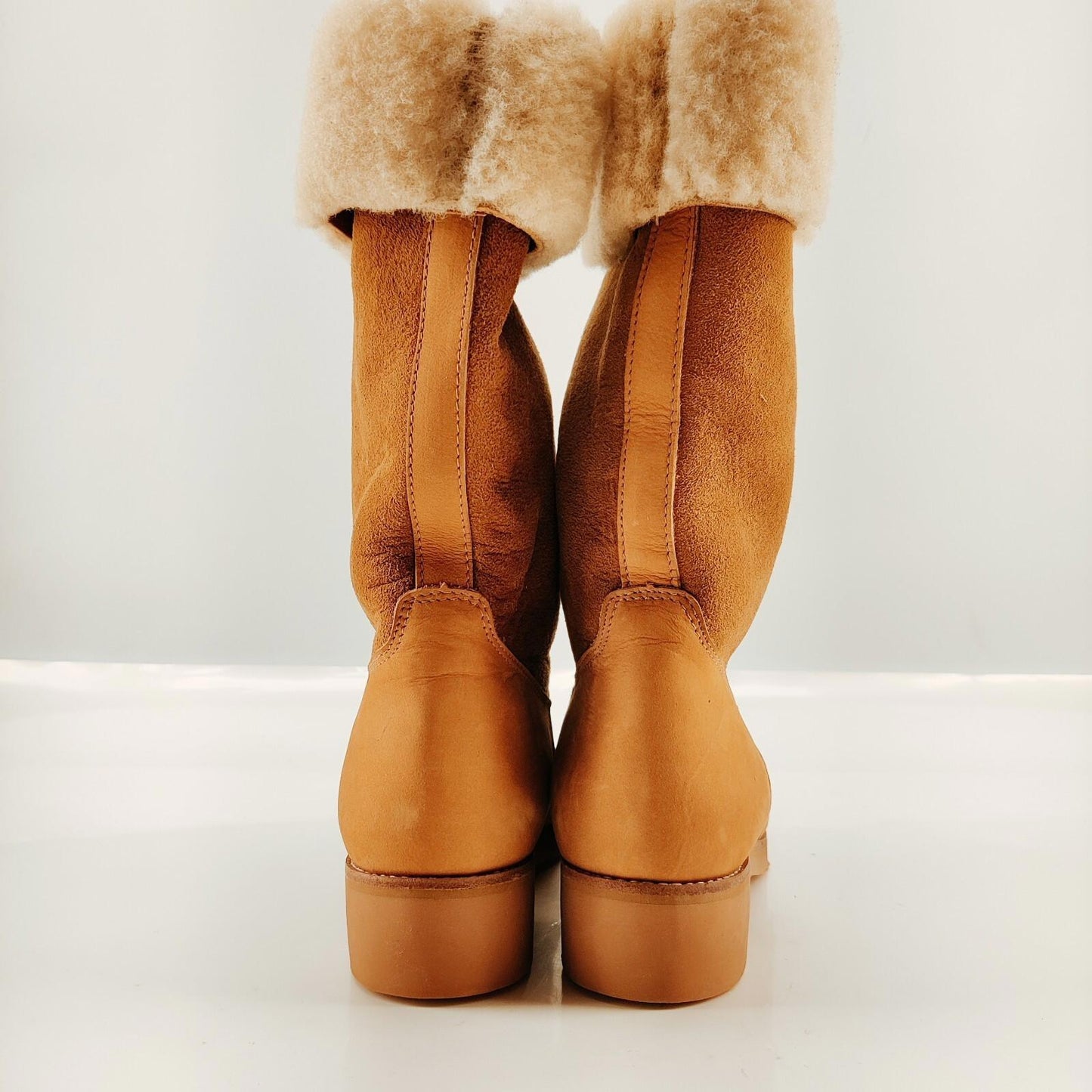 Roots Brown Suede Boots with the Fur Women's Size 6
