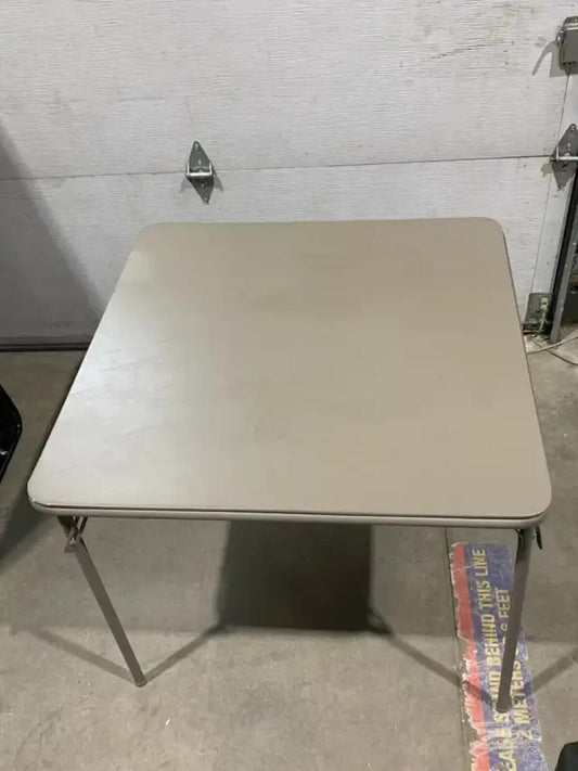 Sand Coloured Padded Folding Table
