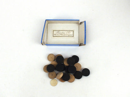 Rowntree & Co. Othello Piece Set In Wooden Box - The Cocoa Works, York England