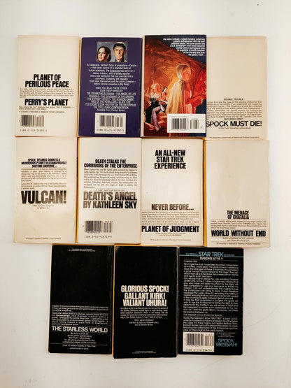 Star Trek Lot of 11 Paperback Vintage Books 1970s-1980s