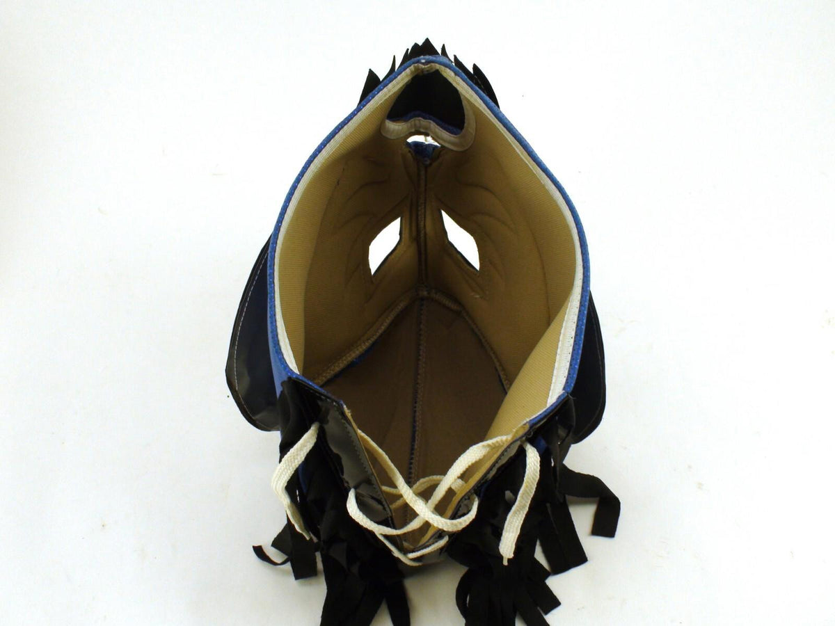 Luchador Mask - Ram With Moustache, Blue & Silver - Good Condition