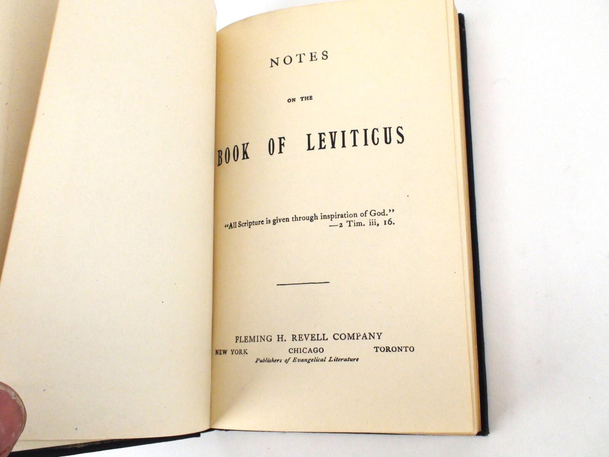 Notes On The Book Of Leviticus, Numbers & Exodus C.H.M. - Revell Hardcover